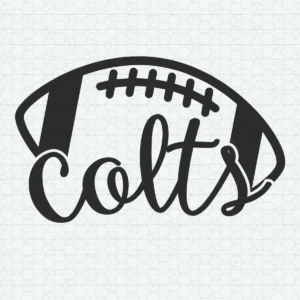 modern with a playful twist Colts classic SVG design showing excitement for Cricut and Silhouette cutting machines