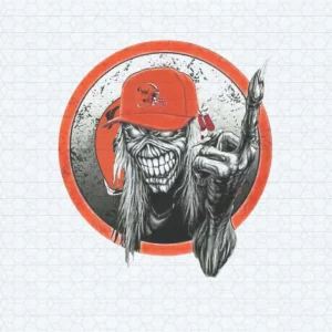 vintage with a bold, edgy aesthetic Browns skull SVG design showing pride and resilience for Cricut and Silhouette cutting machines