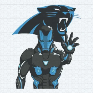Iron Man Fan Carolina Panthers SVG Cricut File
