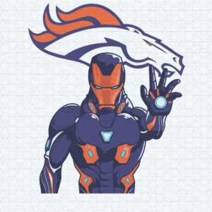 modern and bold with a touch of comic book aesthetics Broncos classic SVG design showing excitement and pride for Cricut and Silhouette cutting machines