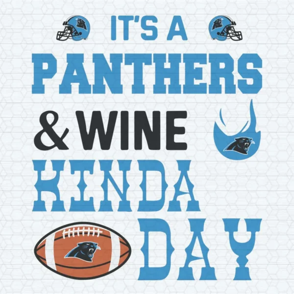 It A Panthers And Wine Carolina Panthers SVG