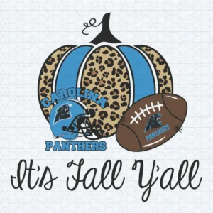 It Fall Yall Pumpkin Carolina Panthers SVG Cricut File