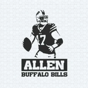 Josh Allen Buffalo Bills Football Player SVG Digital Download