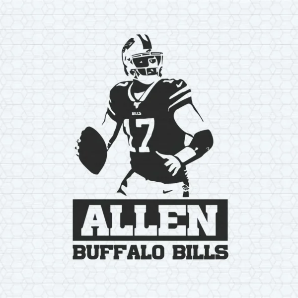 Josh Allen Buffalo Bills Football Player SVG Digital Download