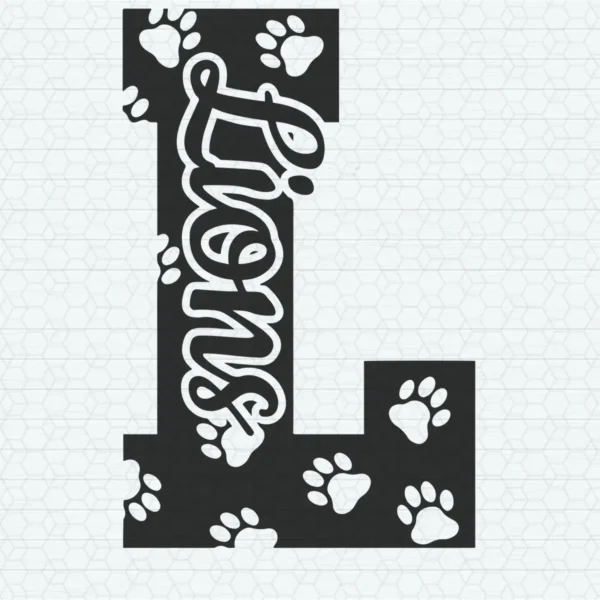 modern with a playful twist Lions logo SVG design showing pride for Cricut and Silhouette cutting machines