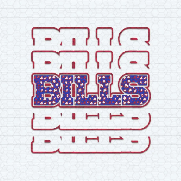 Leopard Buffalo Bills Football PNG Sublimation Design
