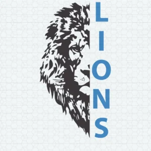 modern with bold elements Lions logo SVG design showing pride for Cricut and Silhouette cutting machines