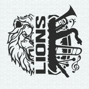 bold and modern with a touch of vintage elements Lions classic SVG design showing pride for Cricut and Silhouette cutting machines
