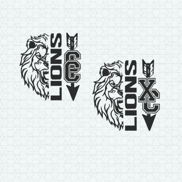bold and modern with a vintage touch Lions classic SVG design showing pride and loyalty for Cricut and Silhouette cutting machines