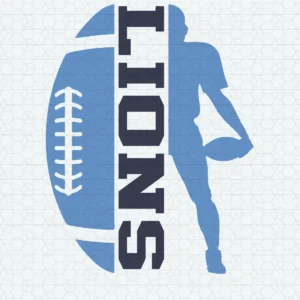 modern and bold with a sporty aesthetic Lions classic SVG design showing pride and excitement for Cricut and Silhouette cutting machines