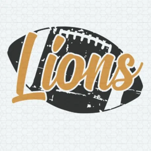 vintage with a bold, sporty flair Lions logo SVG design showing pride for Cricut and Silhouette cutting machines