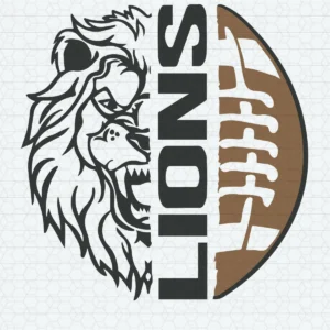 modern with a bold and dynamic aesthetic Lions classic SVG design showing pride for Cricut and Silhouette cutting machines