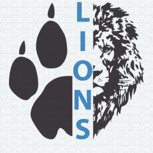 modern and bold with a touch of vintage influence Lions classic SVG design showing pride for Cricut and Silhouette cutting machines