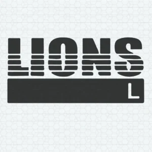 modern and bold with a minimalist approach Lions classic SVG design showing pride and loyalty for Cricut and Silhouette cutting machines