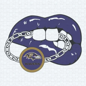 Lips Baltimore Ravens Football Team SVG