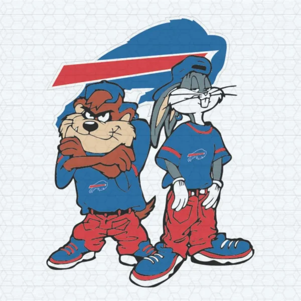 Looney Tunes Hip Hop Buffalo Bills SVG Digital Download