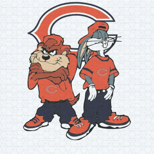 Looney Tunes Hip Hop Chicago Bears SVG