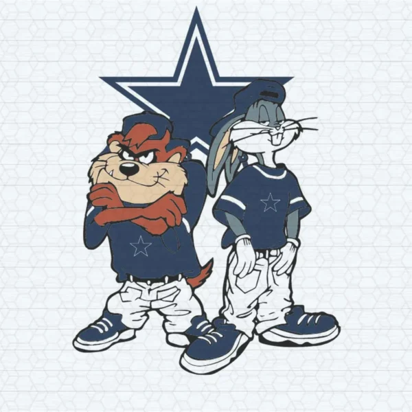 vintage with a playful twist, combining cartoon elements with team branding Cowboys classic SVG design showing nostalgia and joy for Cricut and Silhouette cutting machines