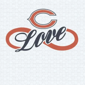 Love Bears Infinity NFL Football Vector SVG Cricut File