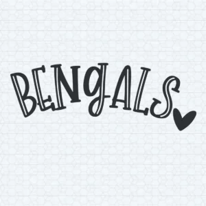 modern and bold with a playful twist Bengals classic SVG design showing excitement and pride for Cricut and Silhouette cutting machines