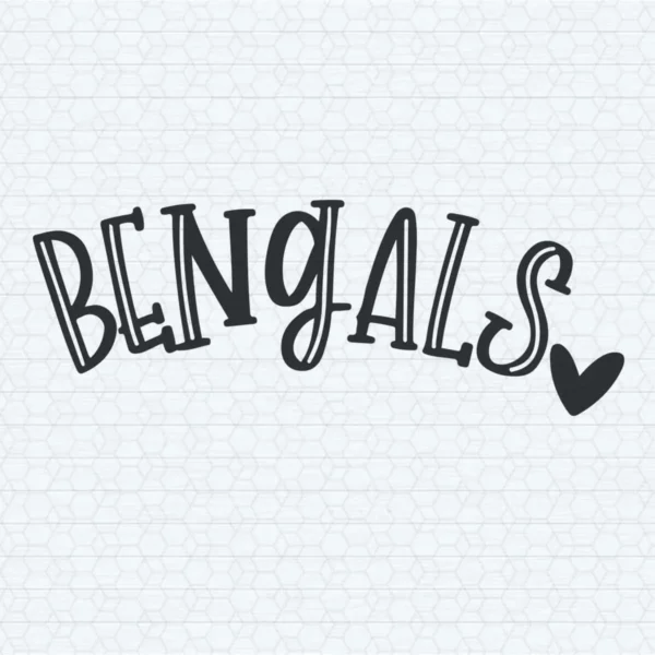 modern and bold with a playful twist Bengals classic SVG design showing excitement and pride for Cricut and Silhouette cutting machines