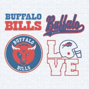 Love Buffalo Bills Football Team SVG, Buffalo Bills Logo SVG