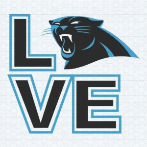 Love Carolina Panthers Super Bowl SVG Cricut Digital Download