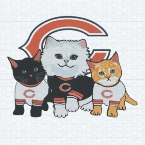 Love Cat Love Football Cats Chicago Bears SVG Cricut File