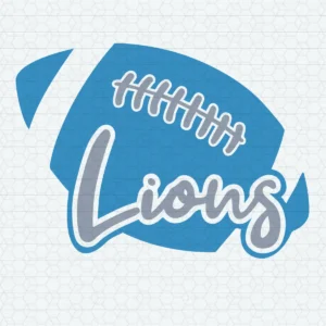 modern with a playful touch Lions logo SVG design showing pride for Cricut and Silhouette cutting machines