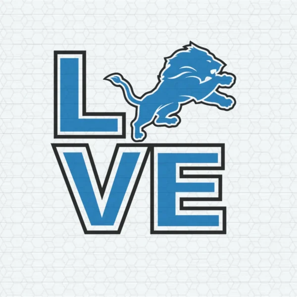 modern with a bold and playful twist Lions classic SVG design showing excitement and pride for Cricut and Silhouette cutting machines