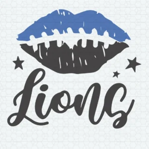 modern with a playful twist Lions classic SVG design showing excitement and pride for Cricut and Silhouette cutting machines