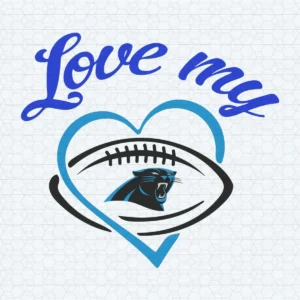 Love My Carolina Panthers Football Team SVG