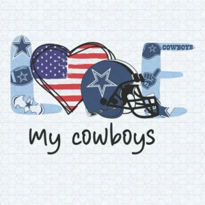 modern with a playful twist, incorporating elements of vintage Americana Cowboys classic SVG design showing pride for Cricut and Silhouette cutting machines