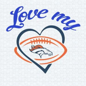 modern with a playful twist Broncos logo SVG design showing joy and pride for Cricut and Silhouette cutting machines