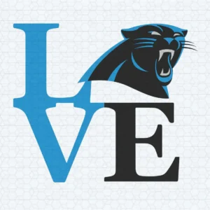 Love Panthers Vector News Sport Lovers Football Team SVG