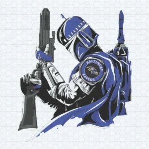 Mandalorian Baltimore Ravens SVG Cricut File Digital Download