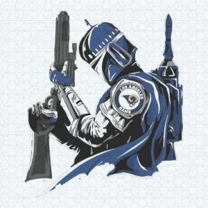 Mandalorian Carolina Panthers SVG Background Transparent Digital File