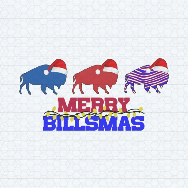 Merry Billmas Happy Christmas Day With Buffalo Bills PNG