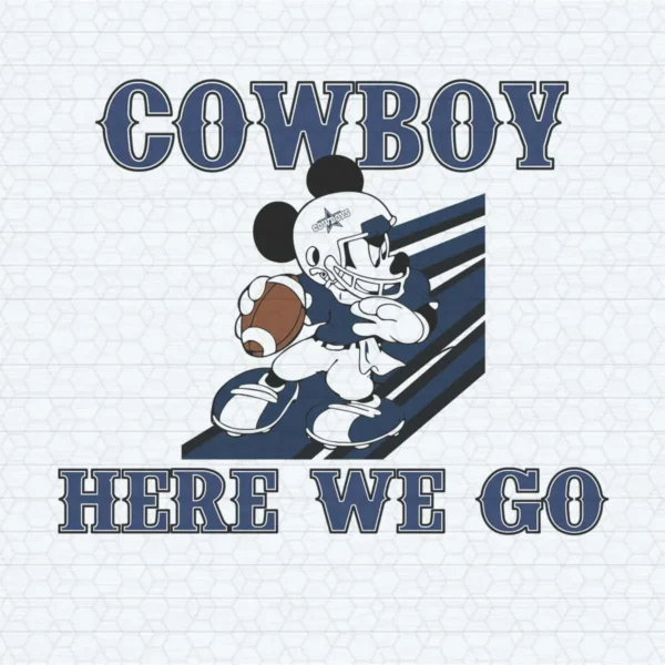 vintage with a playful twist Cowboys classic SVG design showing excitement for Cricut and Silhouette cutting machines