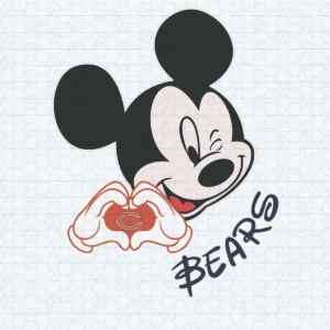 Mickey Loves Bears SVG Sport Chicago Bears Football Team