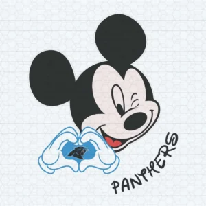 Mickey Loves Panthers Football SVG Digital Download