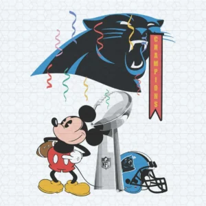 Mickey Mouse Teams Carolina Panthers SVG Cricut File