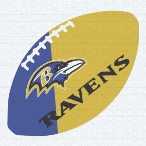 NFL Ravens Themed Football Design SVG