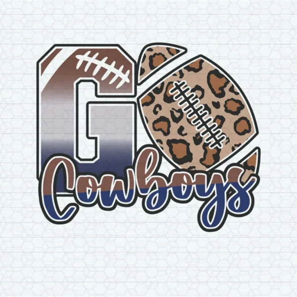 modern with a playful twist Cowboys classic SVG design showing excitement for Cricut and Silhouette cutting machines