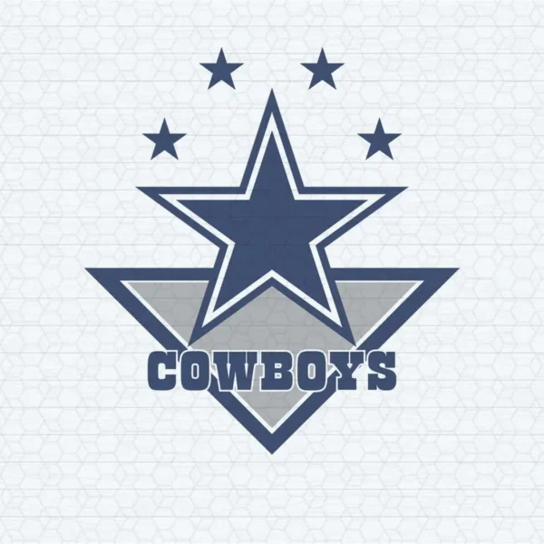 modern with a vintage touch Cowboys logo SVG design showing pride for Cricut and Silhouette cutting machines