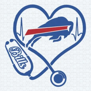Official Buffalo Bills Nurse Heartbeat SVG Cricut File
