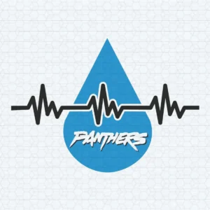 Panthers Nfl Heartbeat SVG Football Vector Panthers Gear