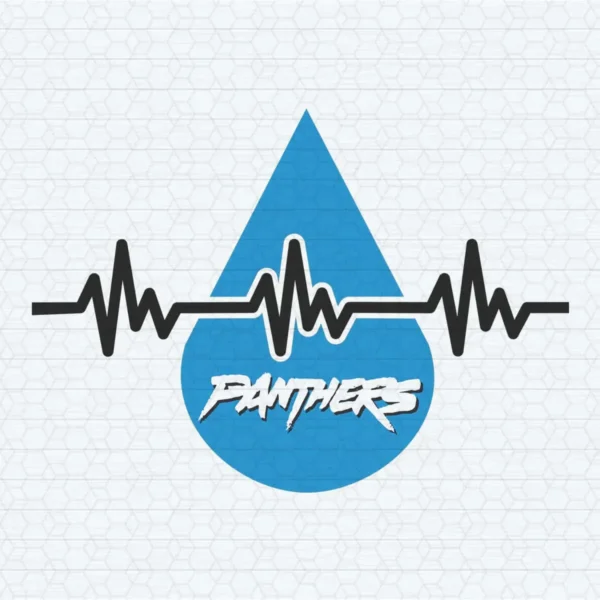 Panthers Nfl Heartbeat SVG Football Vector Panthers Gear
