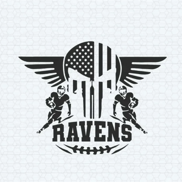 Patriotic Ravens Pride SVG  Cricut File Digital Download