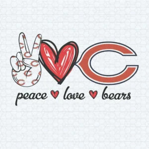 Peace Love Bears SVG Sport Football Teams  Super Bowl